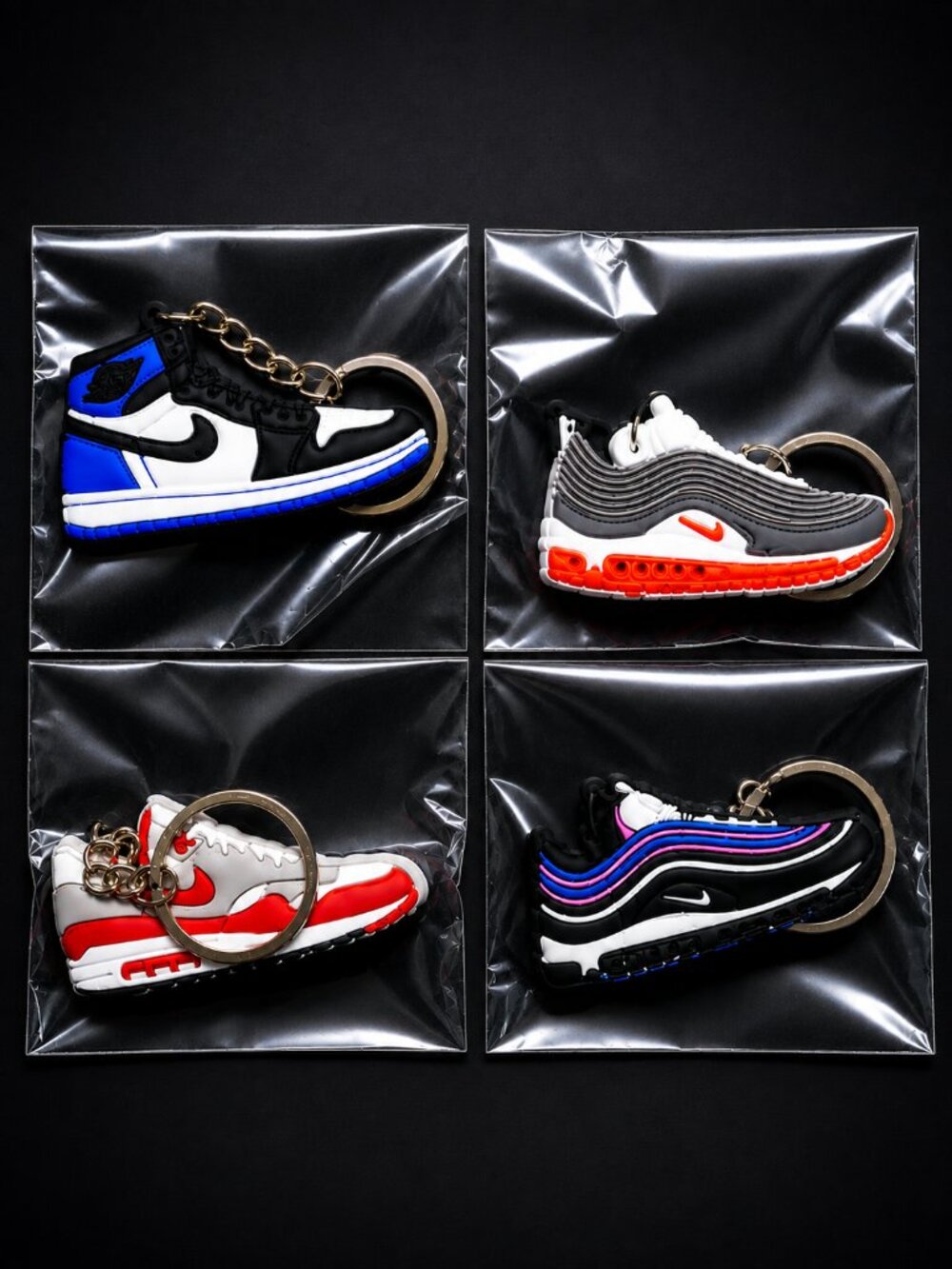 Sneaker Keychains with Logo - 13 Piece Bundle - Individually wrapped